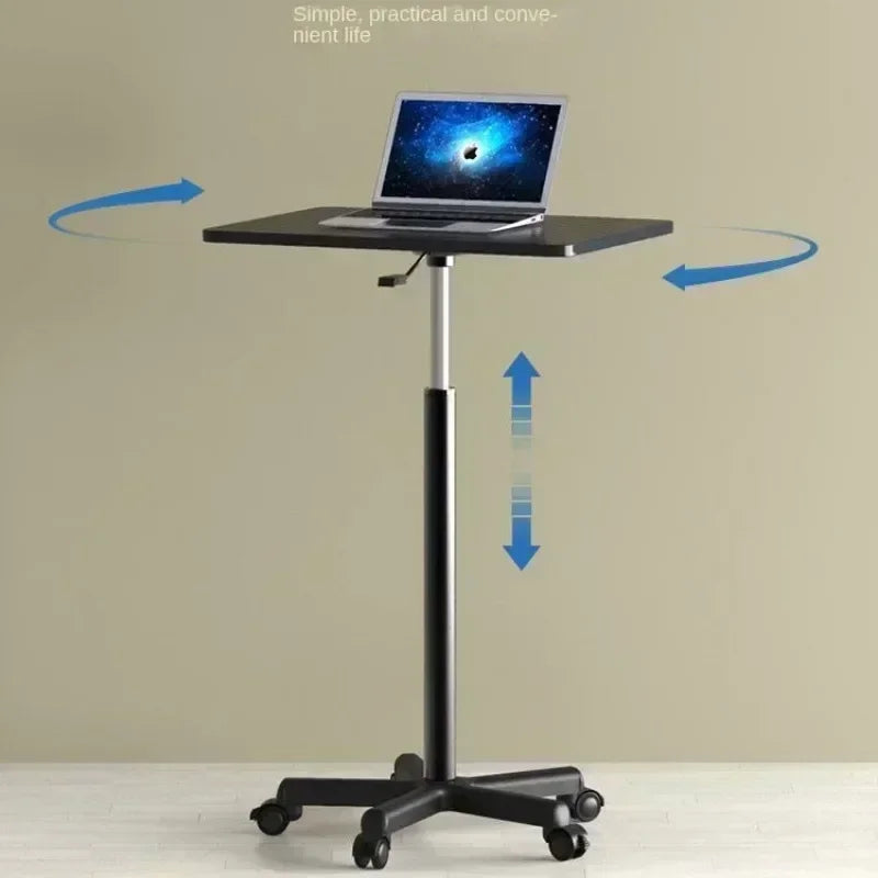 -🖥️ Petit Bureau Portable en Bois avec Réglage en Hauteur 📏