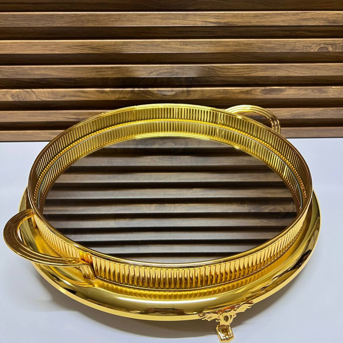 🌟 Service Doré avec Pots et Plateau Élégant 🏺