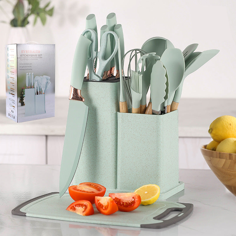 Silicone Savor Ensemble Culinaire - 19 Pièces