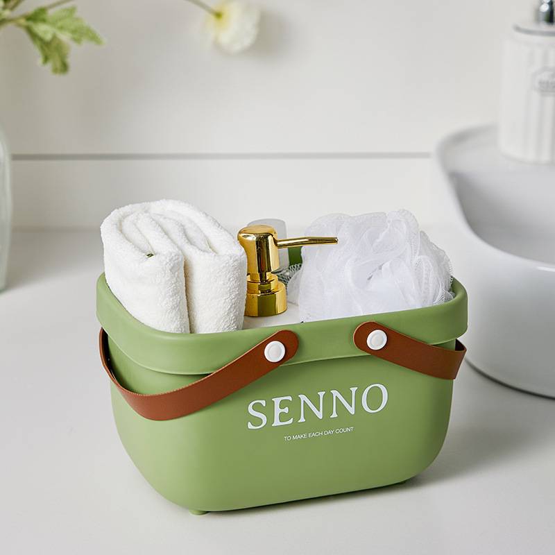 Panier de salle de bain avec poignée