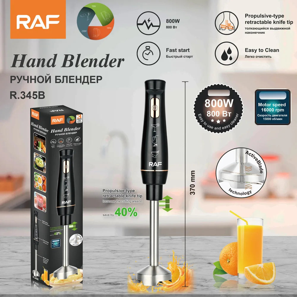 🔪 Mixeur Plongeant Portable en Acier Inoxydable 🥤