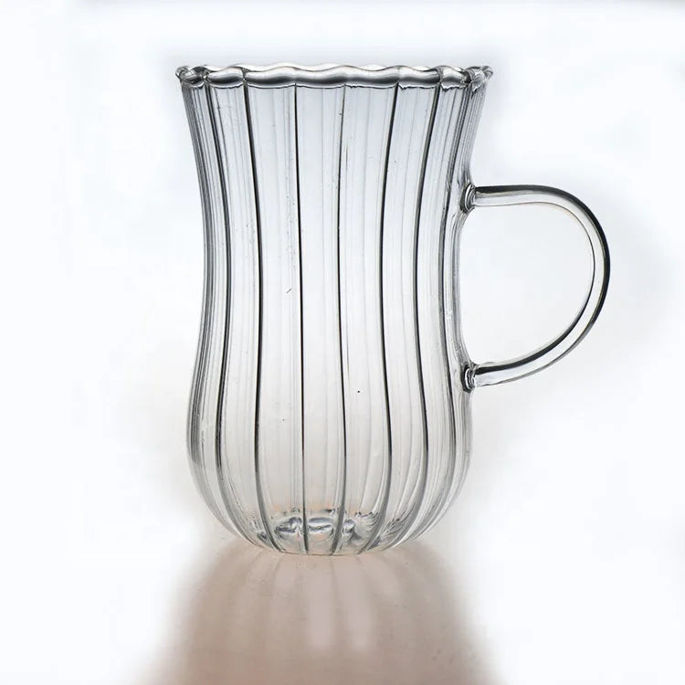 ✨ Ensemble de Tasses à Thé en Verre Borosilicaté avec Planches en Bois 🌿☕