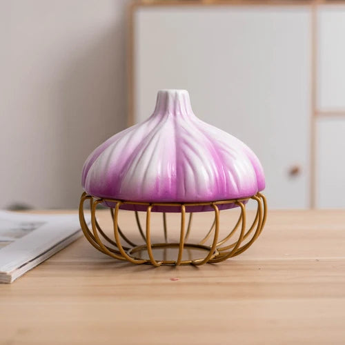 Panier de rangement en fer avec couvercle – Décoration pratique et élégante pour la maison