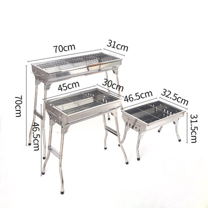 Barbecue à Charbon de Bois Fumoir Portable Pliant - Parfait pour l'Aïd al-Adha et les festivités en plein air!