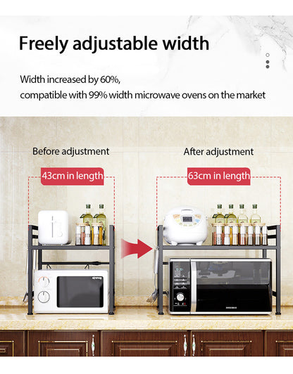 Support Extensible Four à Micro-Ondes à Charge Lourde - Organisation et praticité pour votre cuisine