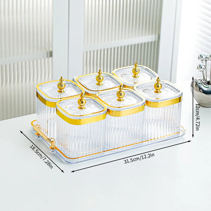 Boîte de Rangement en Forme de Citrouille à 4/6 Compartiments