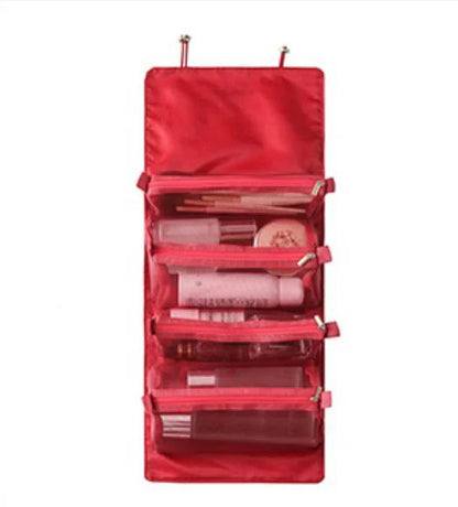 Trousse de toilette 4 en 1 pour femme , trousse de maquillage multifonctionnelle, trousse de toilette de voyage étanche, trousse de maquillage, trousse de maquillage humide et sèche