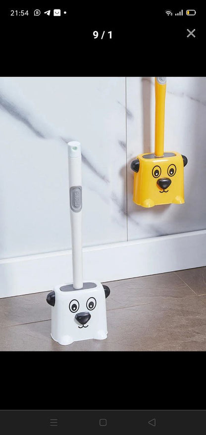 Brosse de toilette sous forme de chiot