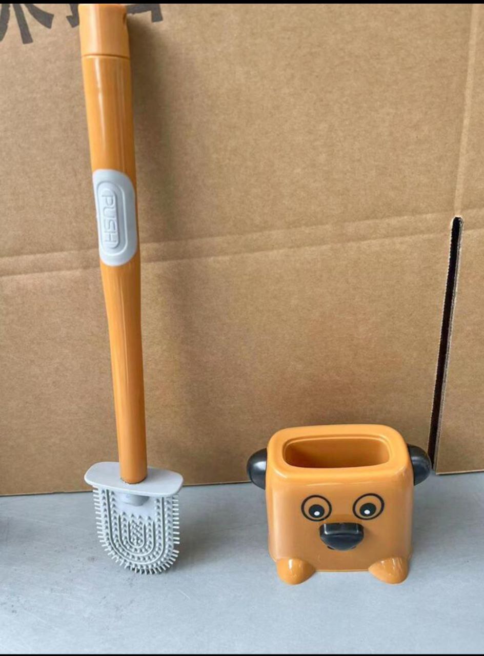 Brosse de toilette sous forme de chiot