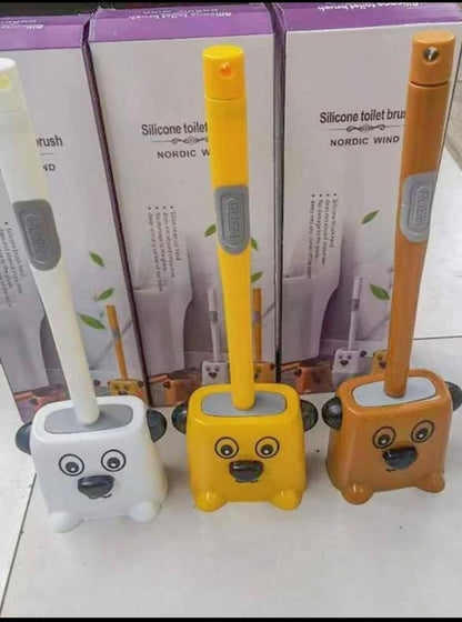 Brosse de toilette sous forme de chiot