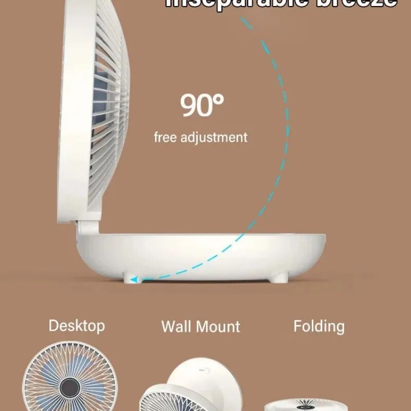 Household Dual Use Kitchen Fan Small Fan USB Charging Home Dormitory Silent Big Wind Desktop Mini Portable Electric Fans