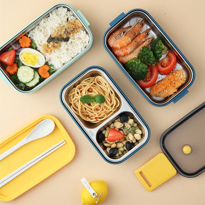 Boîtes Bento Empilables - Repas Pratiques et Organisés pour Enfants et Adultes!