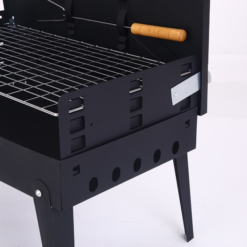 Grill barbecue pliant autonome - Boîte à outils portable pour barbecue, idéale pour les voyages, le camping et les pique-niques