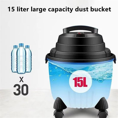 Aspirateur soufflant sec et humide haute puissance - 1200W, 15L, conception silencieuse et polyvalente pour une utilisation résidentielle et commerciale