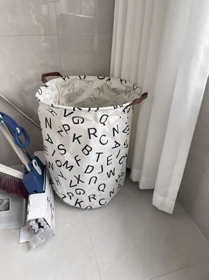 Sac à linge  en coton et lin