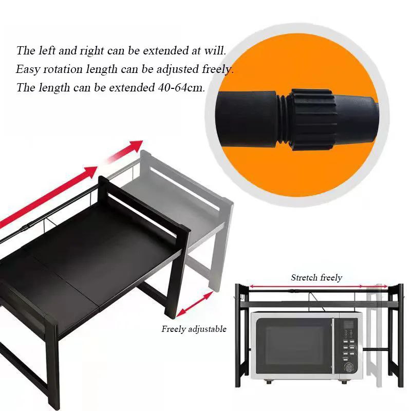 Support Extensible Four à Micro-Ondes à Charge Lourde - Organisation et praticité pour votre cuisine
