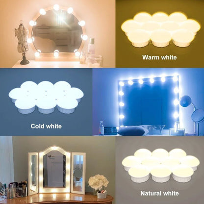 Led lumière mirroir