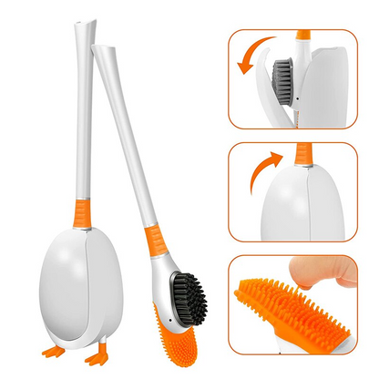 Brosse de bain tête de canard - Un nettoyage polyvalent, efficace et amusant !