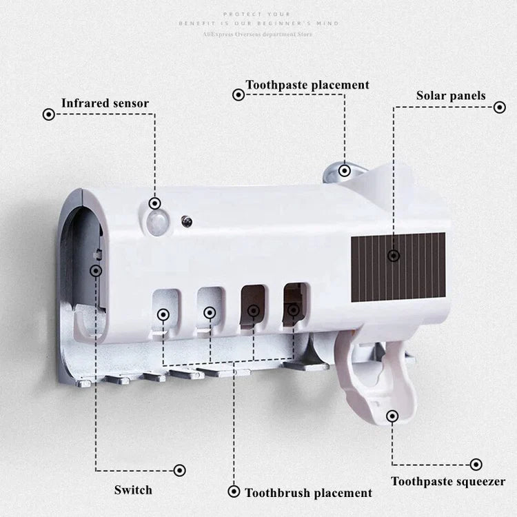 Porte-brosse à dents et stérilisateur