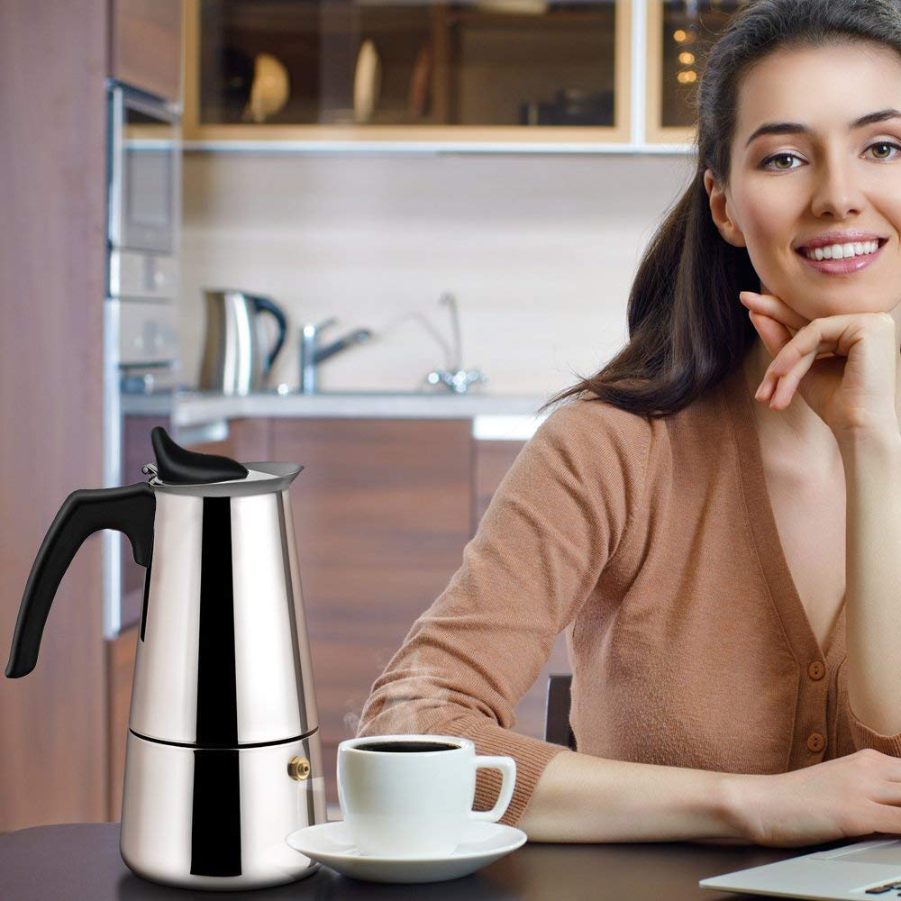 Cafetière Cuisinière Machine À Expresso En Acier Inoxydable