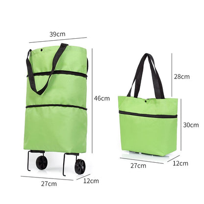 Sac pliable  de courses Multi-usage de supermarché léger avec roues