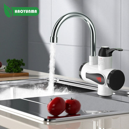 Robinet chauffe-eau instantané pour cuisine salle de bain avec affichage numérique LED