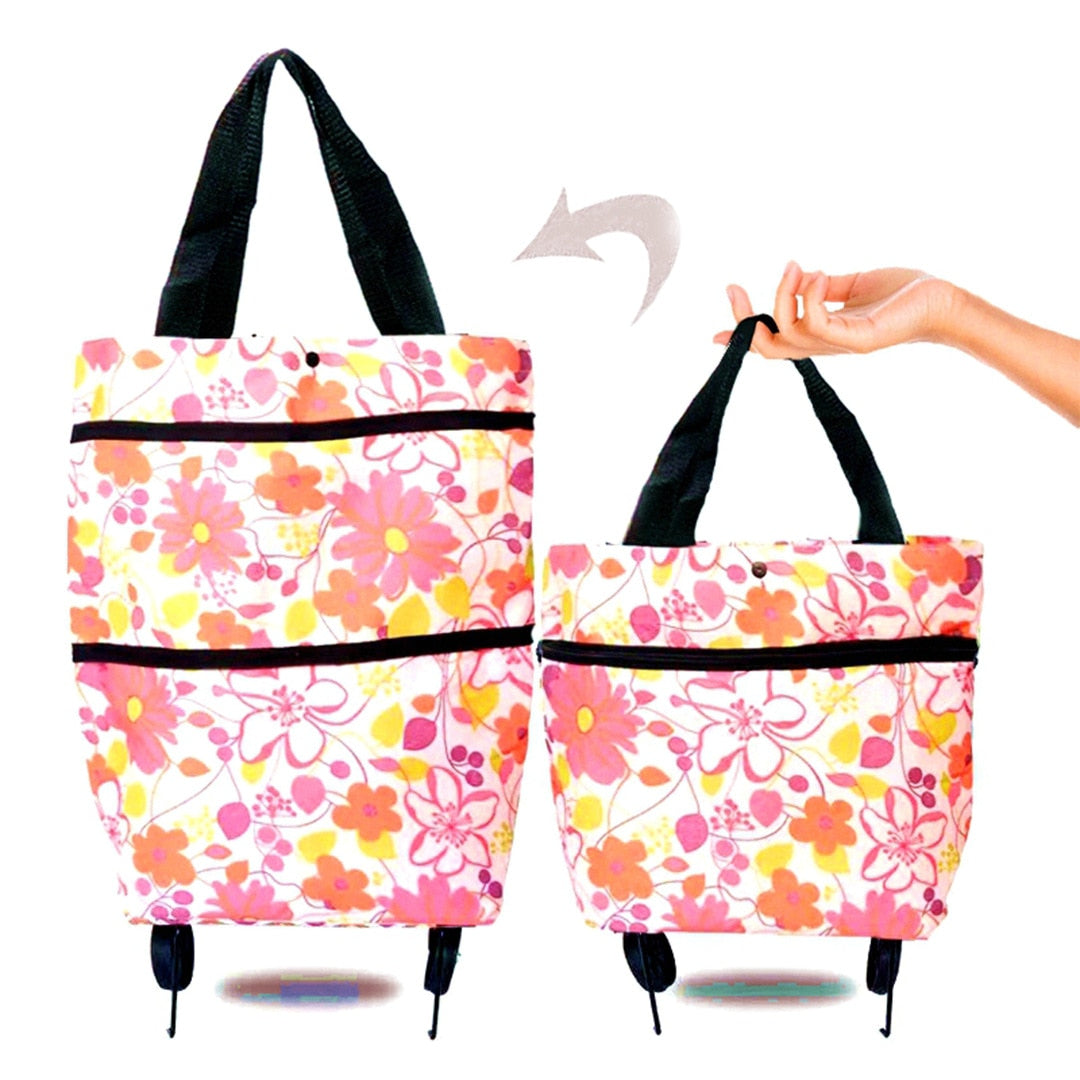 Sac pliable  de courses Multi-usage de supermarché léger avec roues