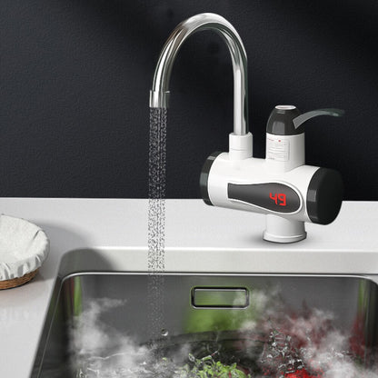 Robinet chauffe-eau instantané pour cuisine salle de bain avec affichage numérique LED