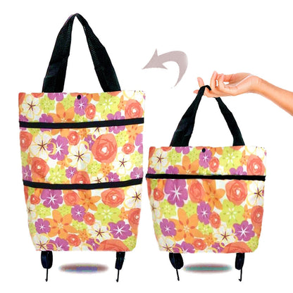 Sac pliable  de courses Multi-usage de supermarché léger avec roues