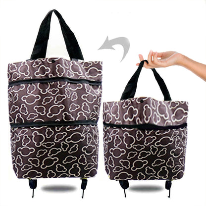 Sac pliable  de courses Multi-usage de supermarché léger avec roues