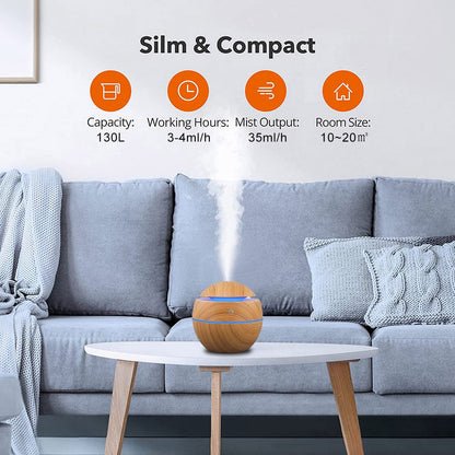 Diffuseur d'arôme à ultrasons et humidificateur - Créez une ambiance apaisante et revitalisante chez vous!